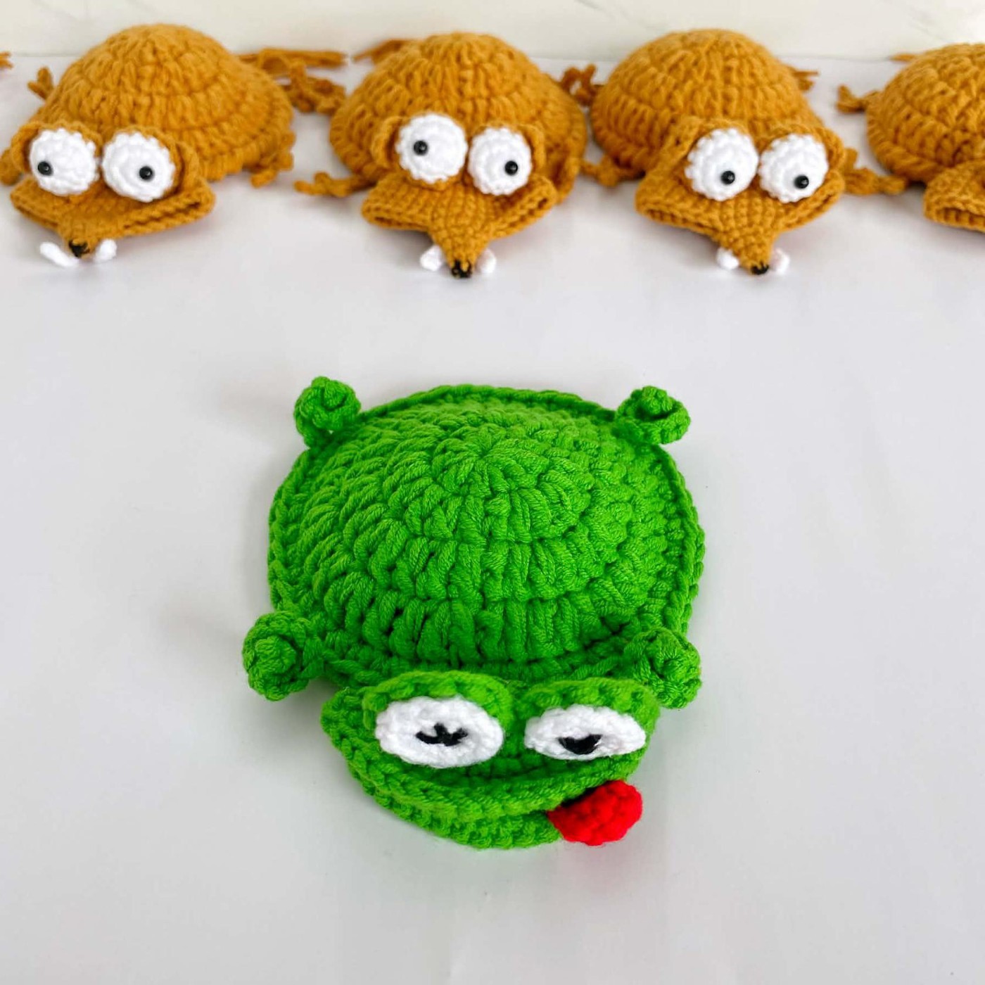 Handmade Crochet Animal Coasters Turtle Squirrel Heat Insulating Pad Creative Desk Coaster Home Decor — image 11