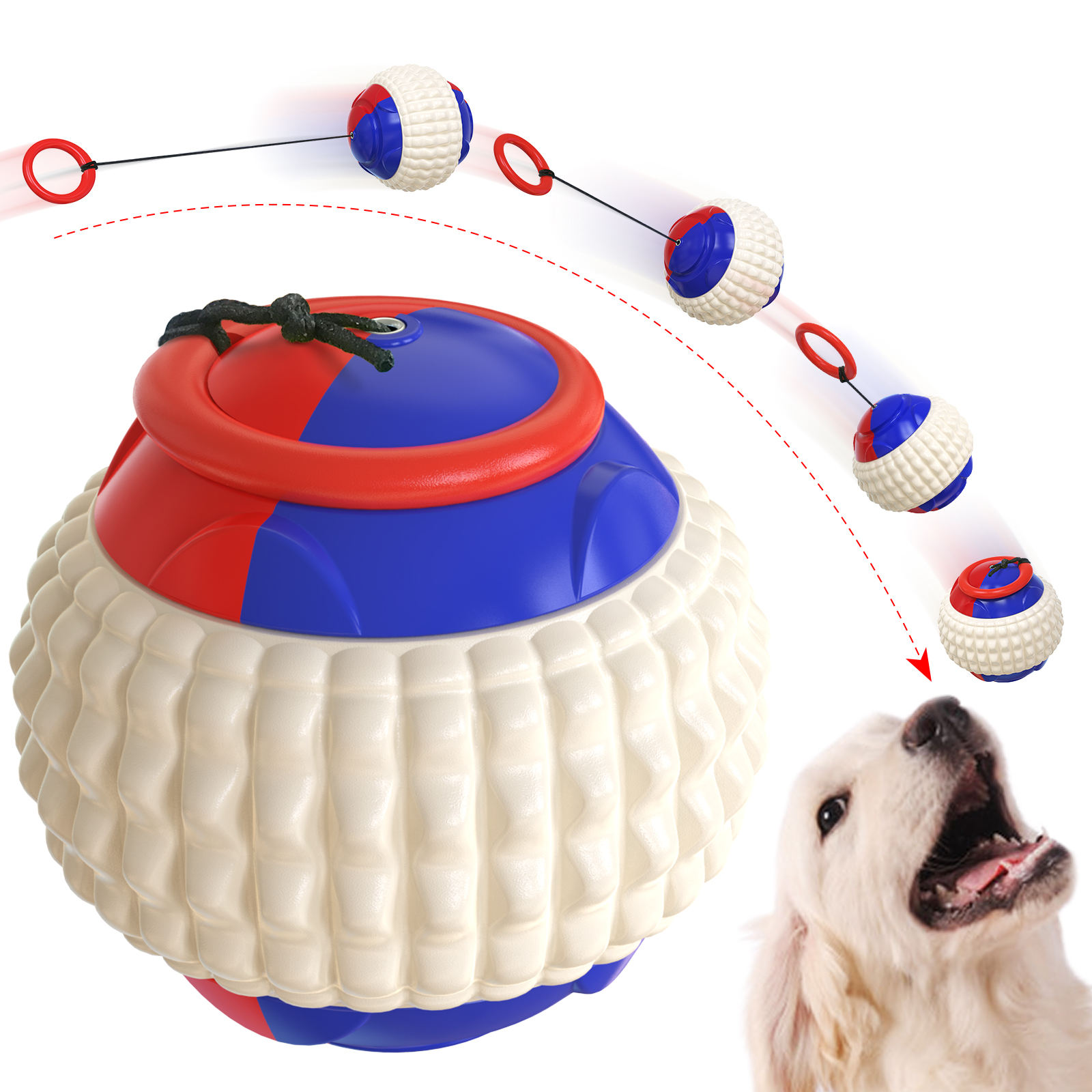 Pet Supplies Training Hand Throwing Ball Molars Bite Resistant Interactive And Fun Dog Toys — image 2