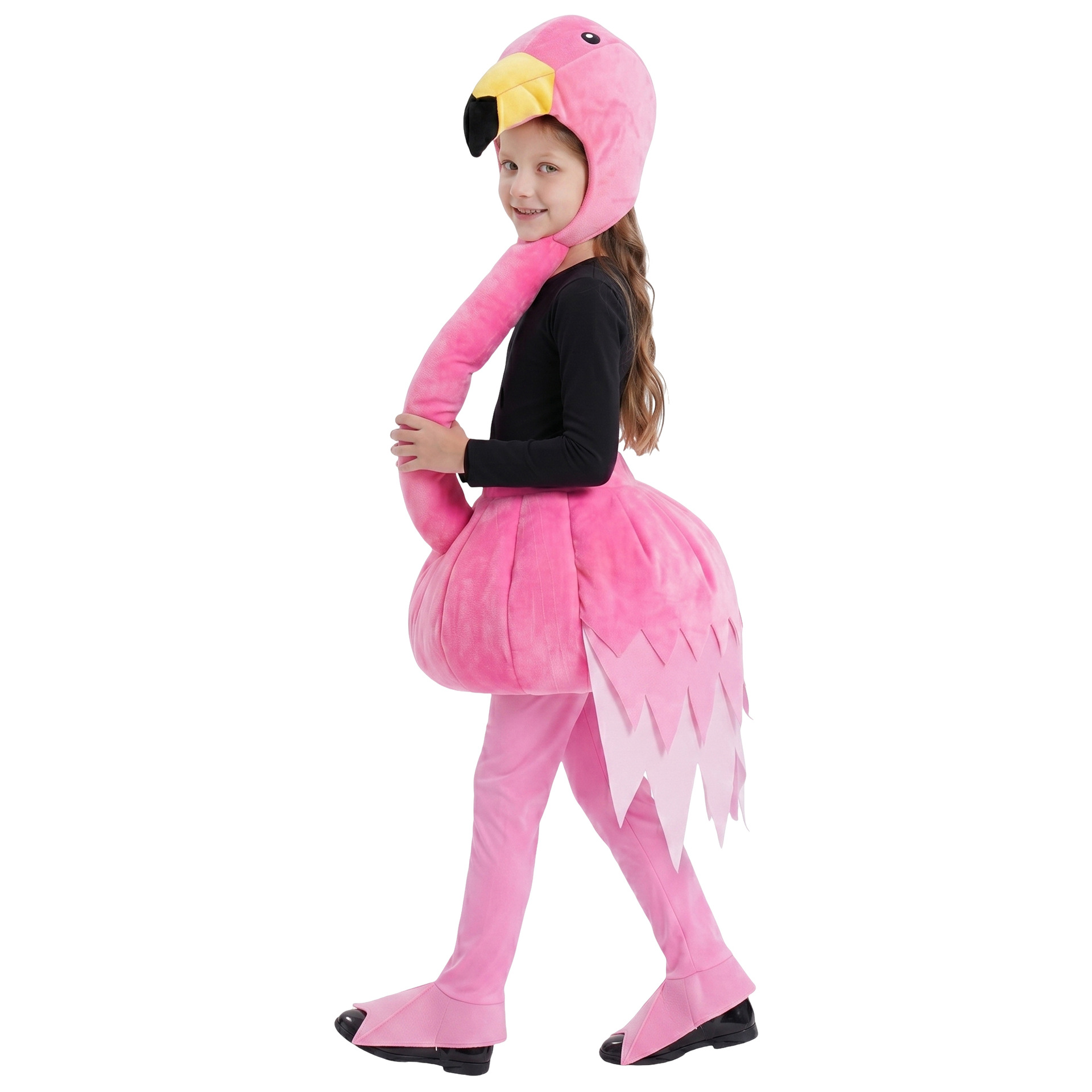 Halloween Kids Flamingo Animal Costume Inflatable Stage Performance Costume Party Cosplay Outfit — image 4