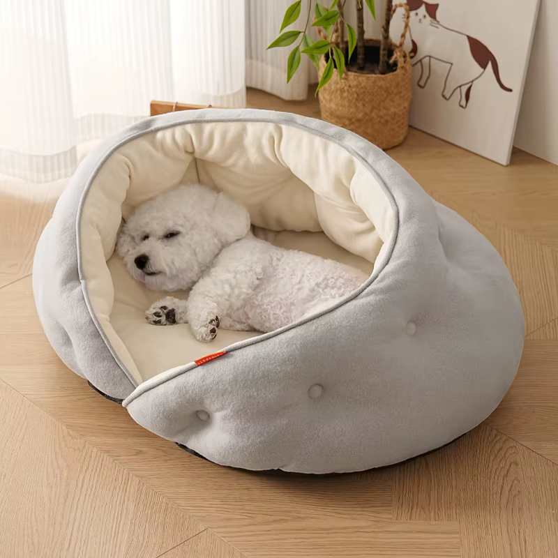 Dog Bed for Large Medium Small Dogs, Washable Sleeping Puppy Bed, Soft Calming Cat Beds for Cats, Pet Sofa Bed, Anti-Slip Bottom — image 4