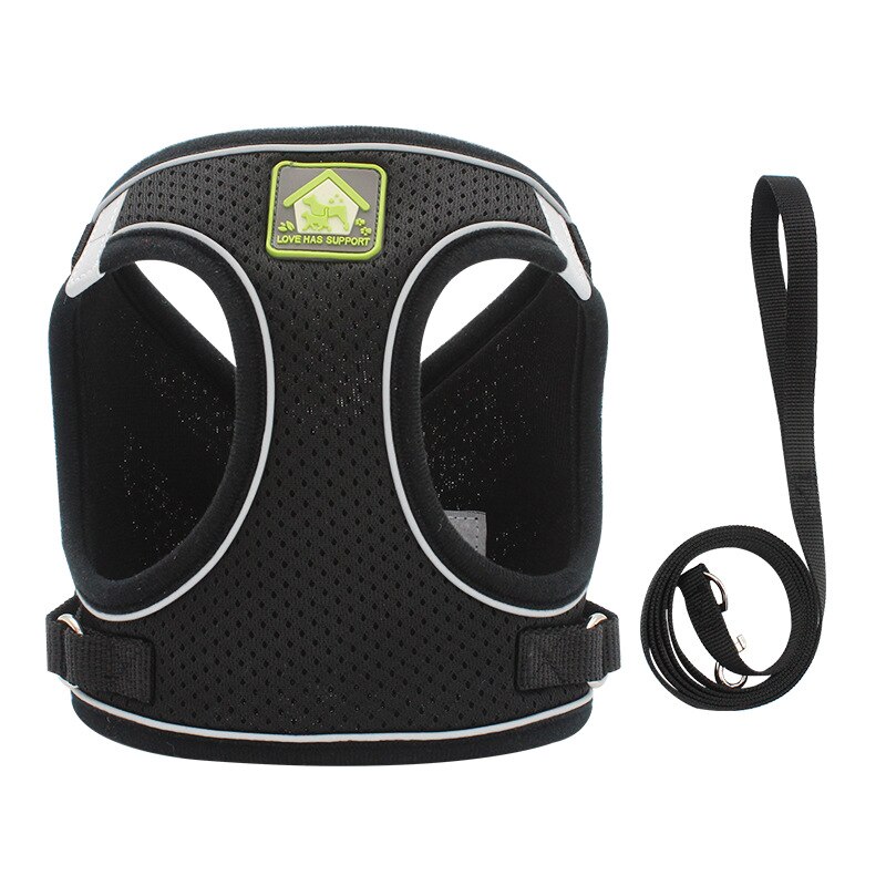 Reflective Cat Harness Leash Set Adjustable Harness Leashes Vest For Puppy Cats Walking Breathable Mesh Chest Strap Pet Product — image 12