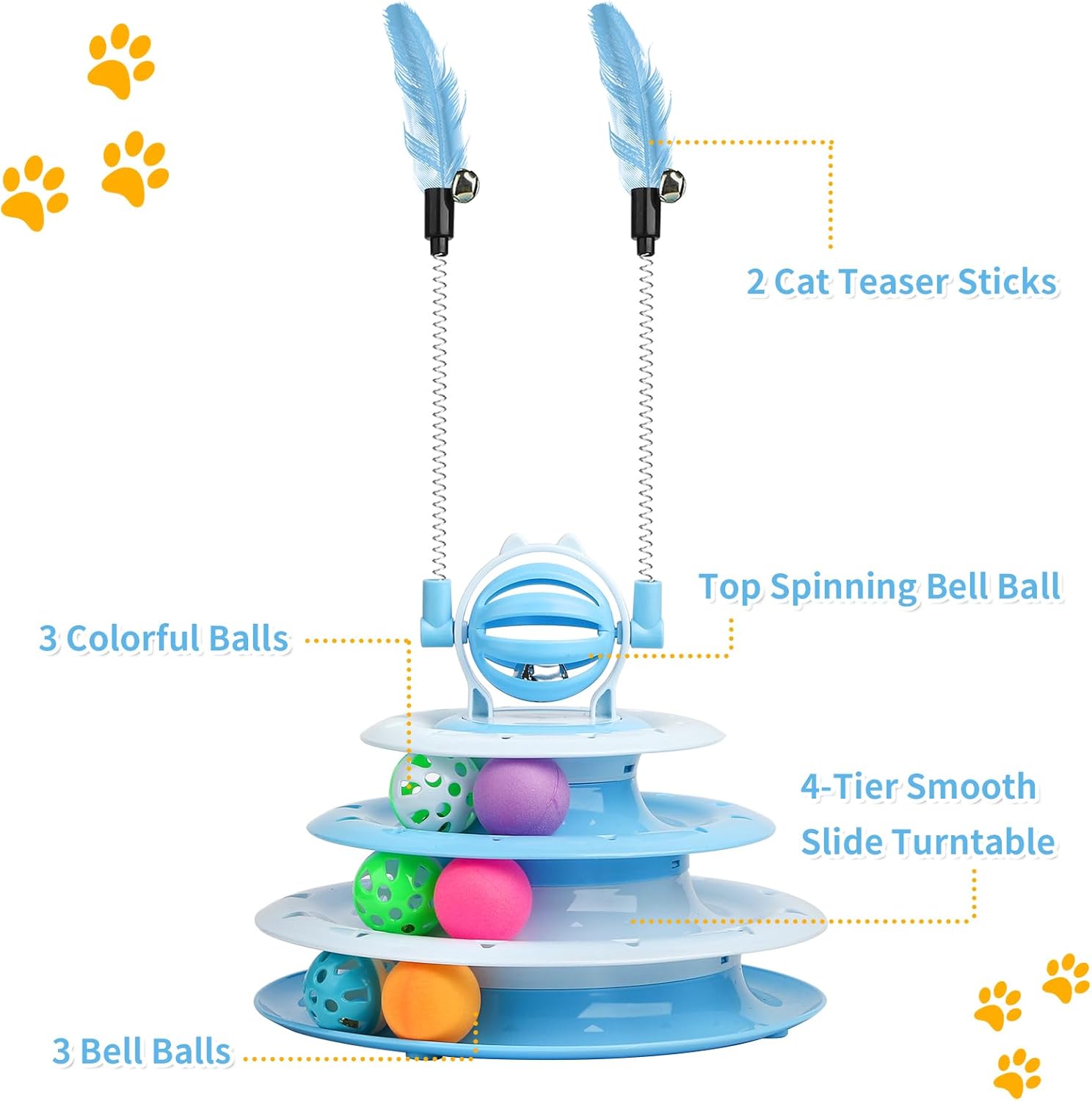 Juguetes para Gatos de Interior - Juguetes Interactivos para Kitten y Gato — imagen 1