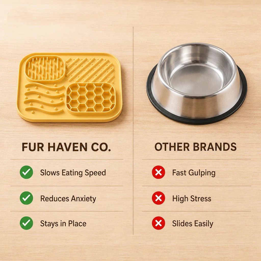 Silicone Pet Licking Mat, 4 Zones Slow Feeder Mat With Strong Suction Cups For Dogs & Cats, Anxiety Relief Lick Pad For Bathing, Grooming & Feeding — image 3