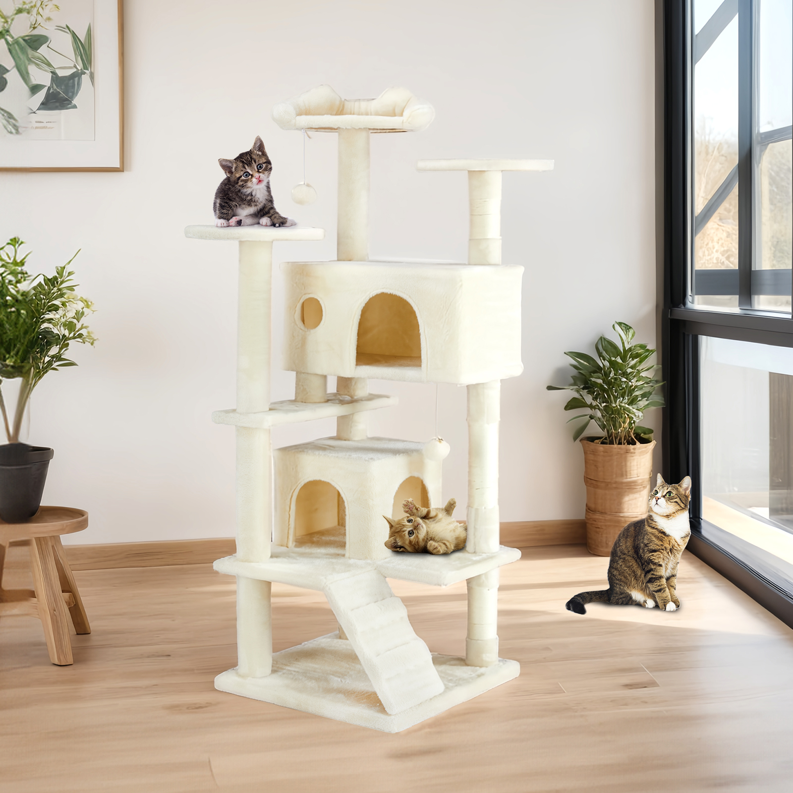 Multi Functional Cat Treehouse Cat Climbing Frame — image 7
