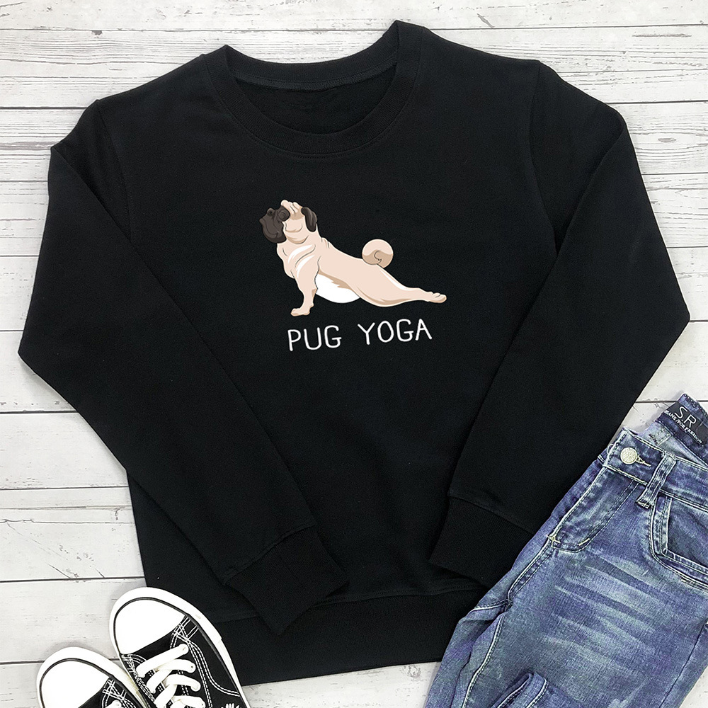 PUG YOGA Alphabet Yoga Dog Hoodie — image 4