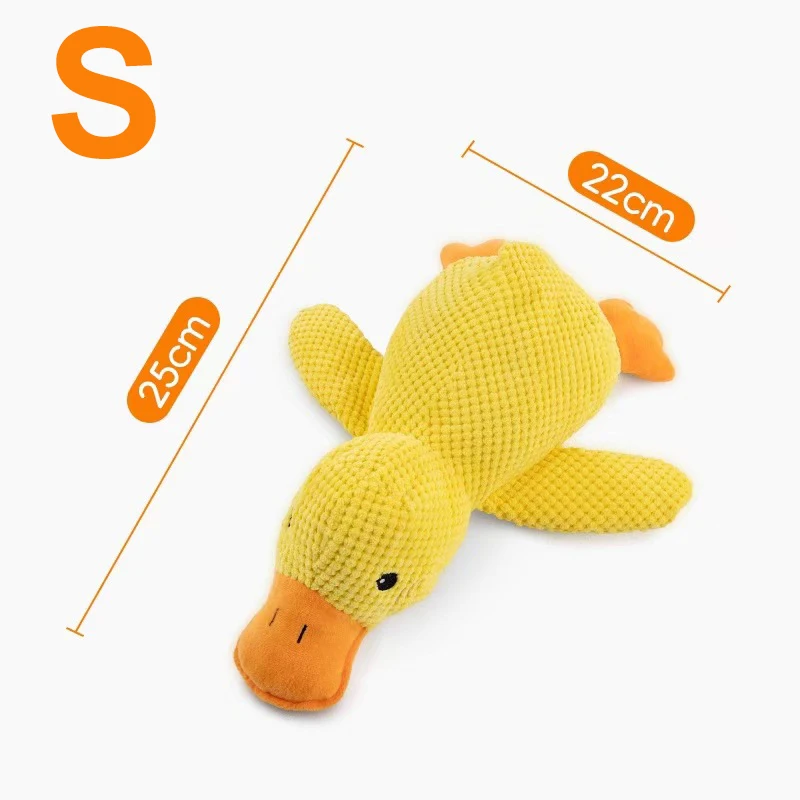 Duck de Plush para Compañero de Perros con Sonido y Función de Limpieza Dental, Divertido para Gatos y Mascotas - Duck de Carga — imagen 6