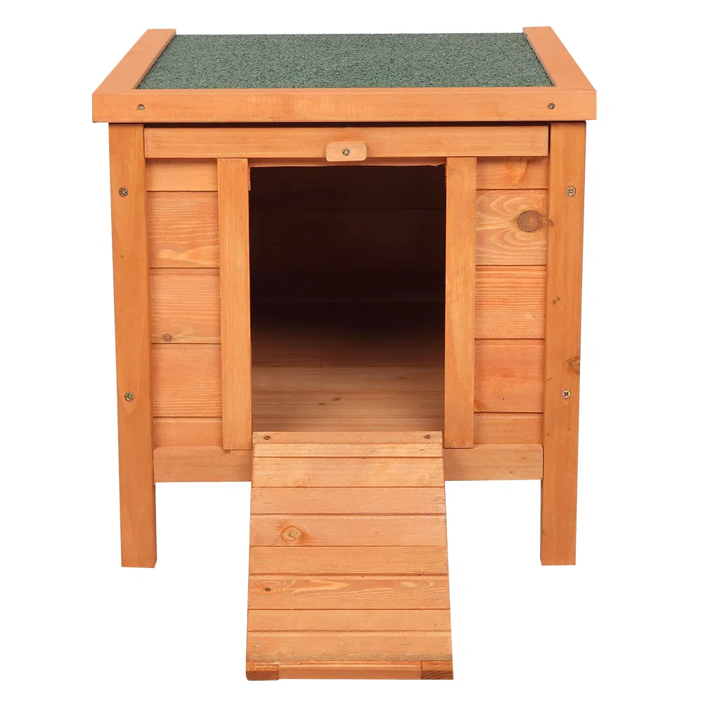 20-inch removable roof, waterproof, green asphalt roof, cedar wood, wooden chicken and rabbit cage — image 7