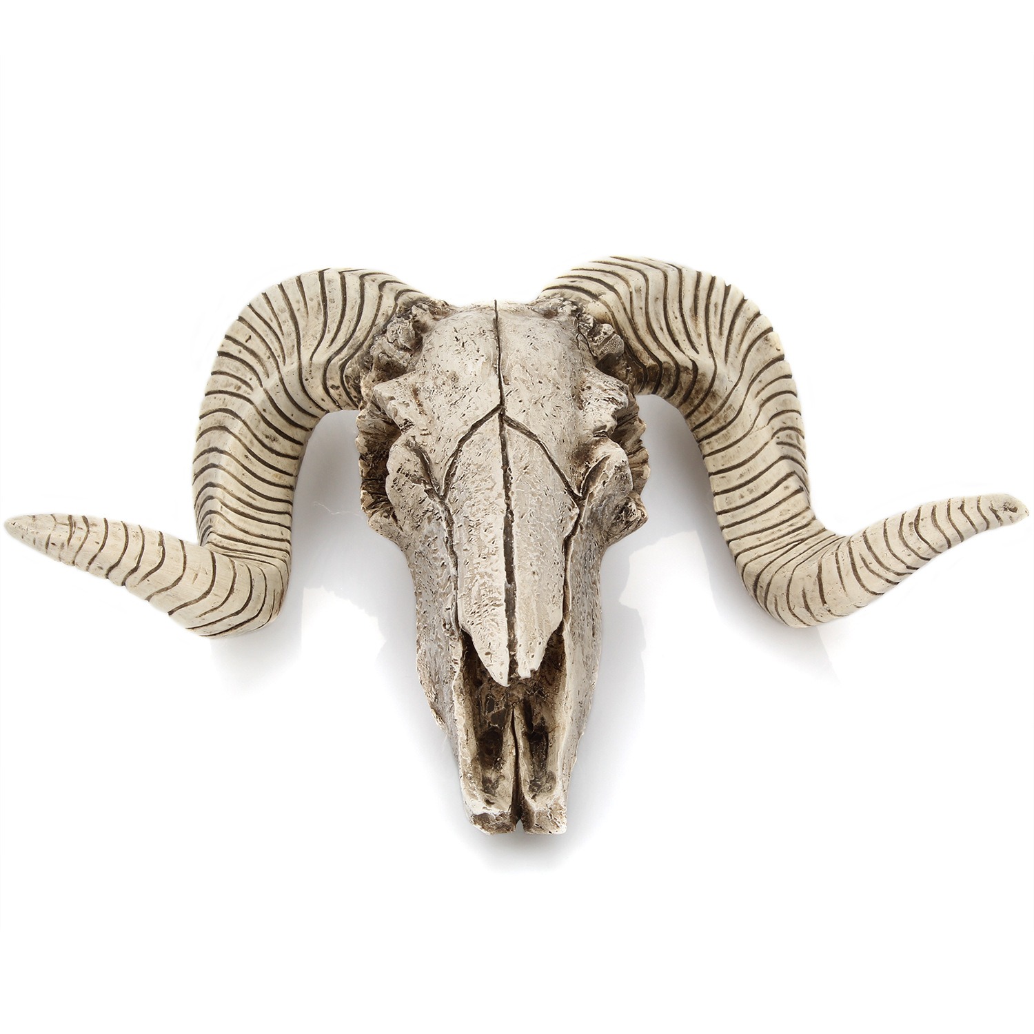 Sheep Horn Skeleton Wall Hanging Creative Home and Living Room Decoration Vintage Resin Crafts — image 1