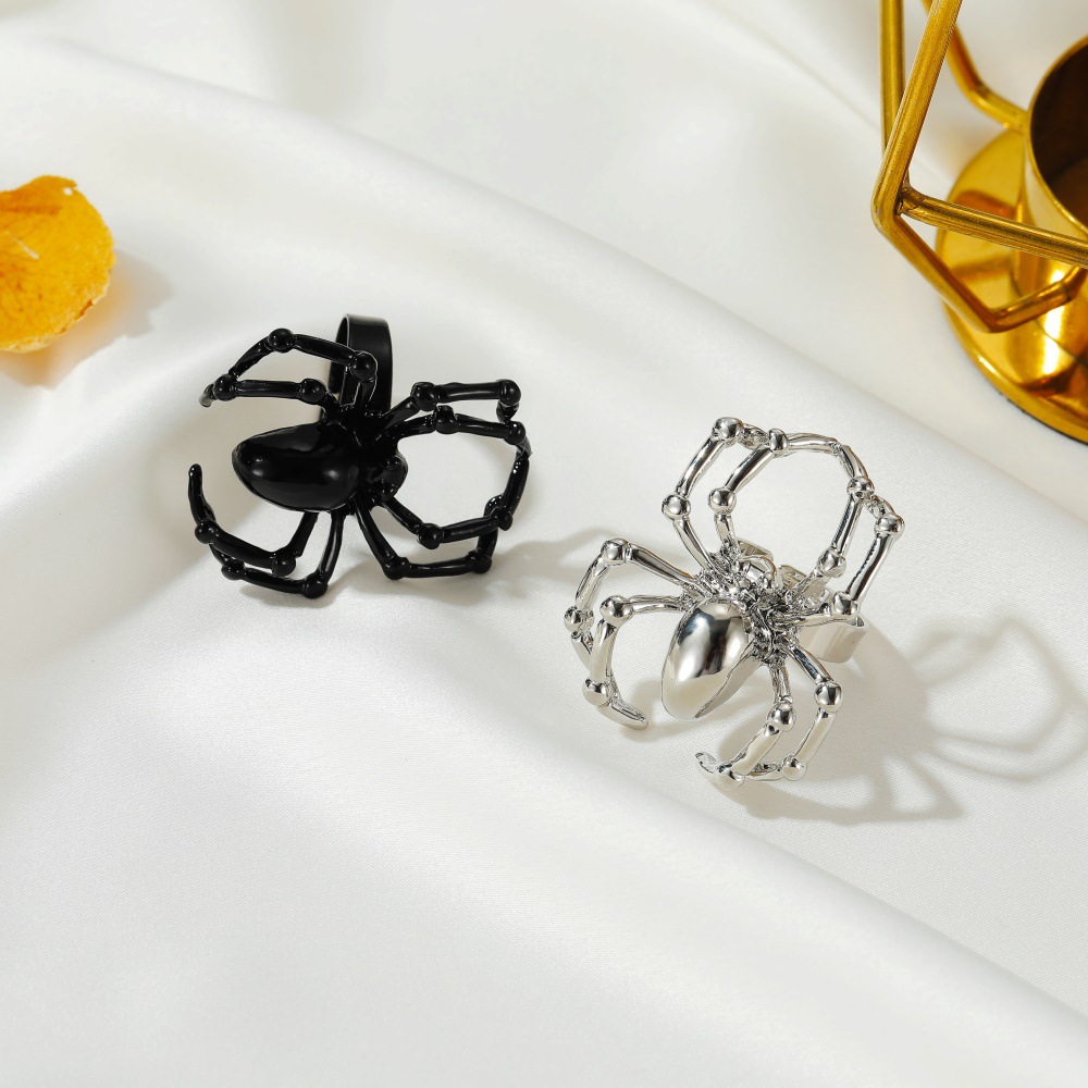 Anillo de Araña Simulado para Halloween, Festival de Fantasmas, Accesorio de Día de Brujas — imagen 5