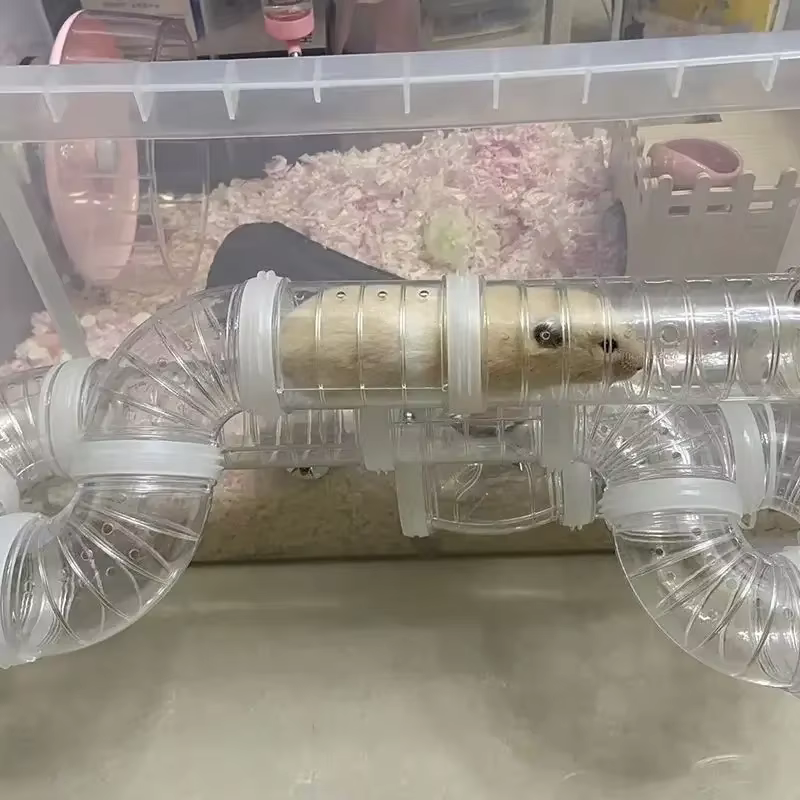 Jaula de Ratón Hamster Completa con Tubos y Túneles para Jugar y Construir — imagen 3