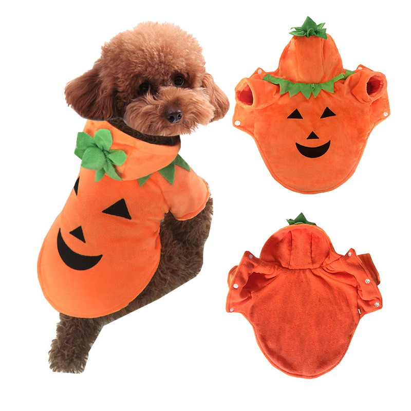 Pet Clothes Funny Pumpkin Clothes Winter Pet Clothes Halloween Clothes Dog Clothes — image 1