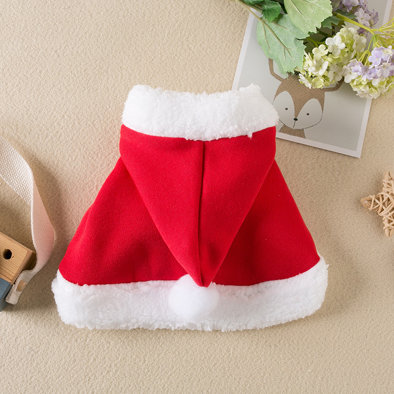 Traje de Navidad para Mascotas - Capa Roja de Cordero con Ciervo — imagen 7