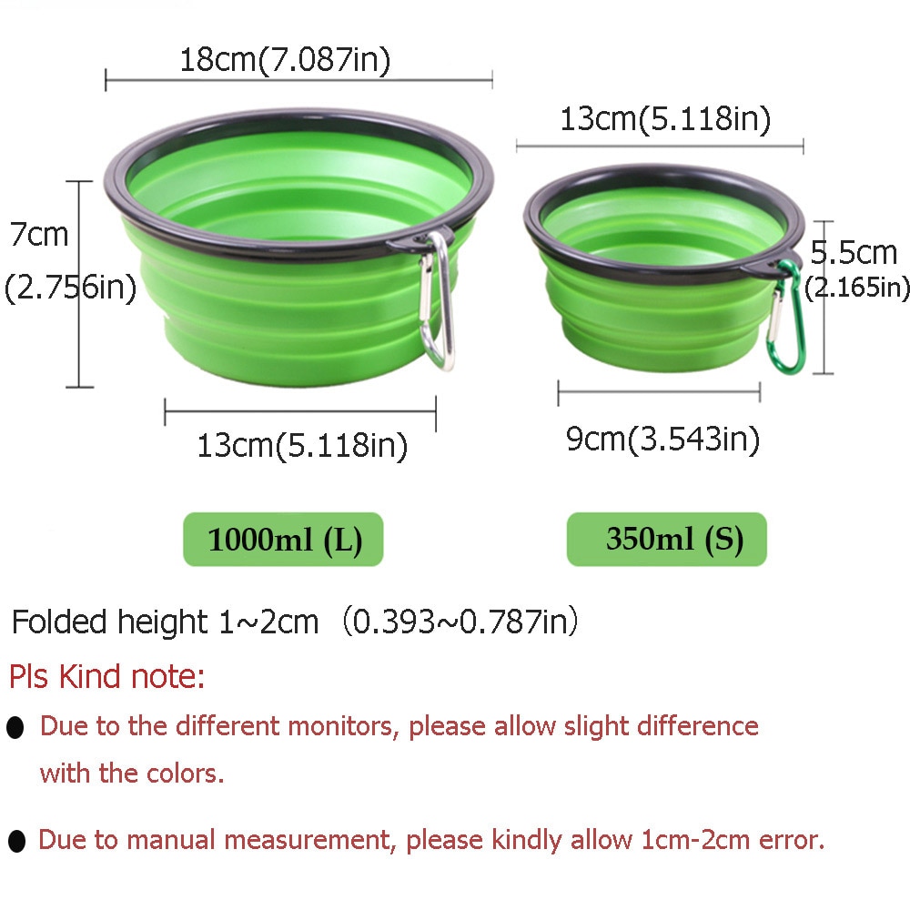 Bolsa de 1000ml para Perros y Gatos Portátil Reversible con Cierre Elástico para Viajes Caminatas Comida Agua — imagen 4