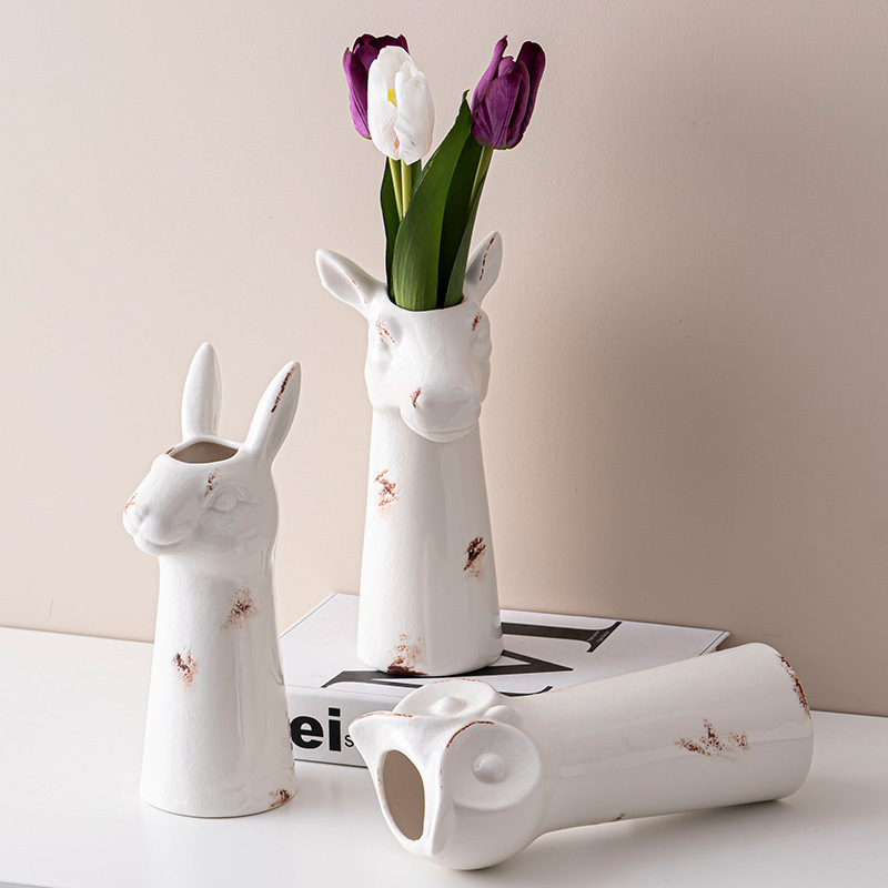 Vintage Do Old Animal Ceramic Vase Decorative Ornaments — image 2