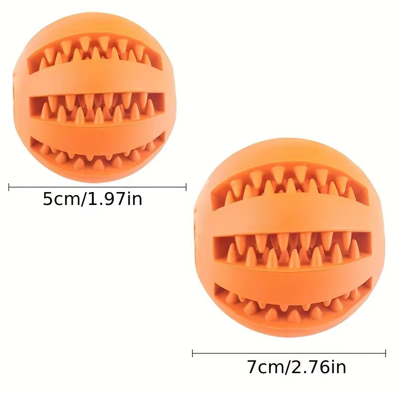 Pelota de Juguete para Perros: Resistente a Mordiscos y No Tóxico - Ideal para Cachorros, Gatos y Comida/Trozos de Alimento/Comida para Mascotas — imagen 3