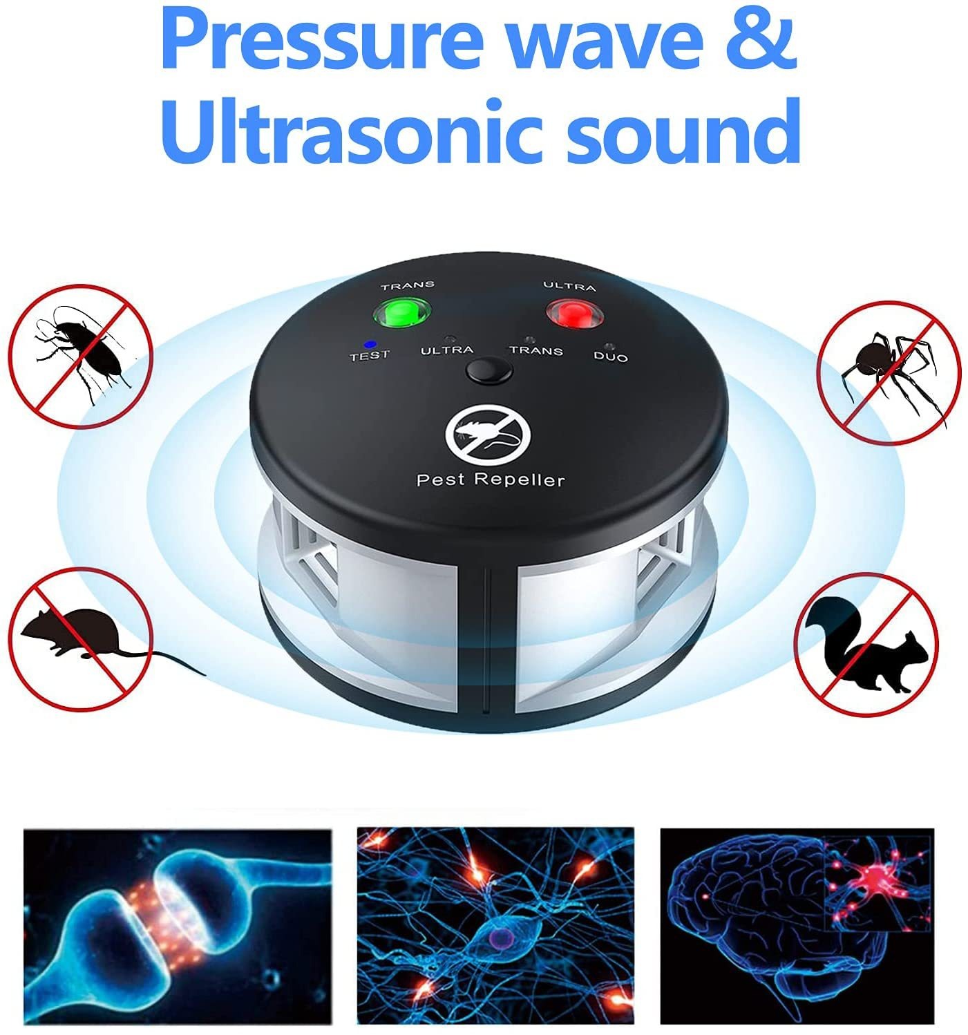 Ultrasonic Mice Mouse Repeller Ultrasonic Electronic Pest Control Rodent Rat Mouse Repeller Rodent Control Household Pest Garden — image 2