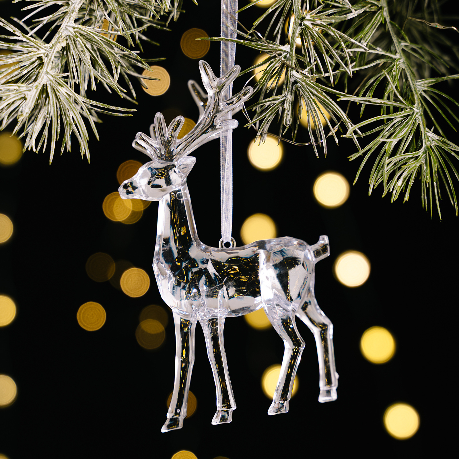 Transparent Elk Pendant Christmas Decoration Elk Pendant Small Tree Atmosphere Decoration Pendant — image 7