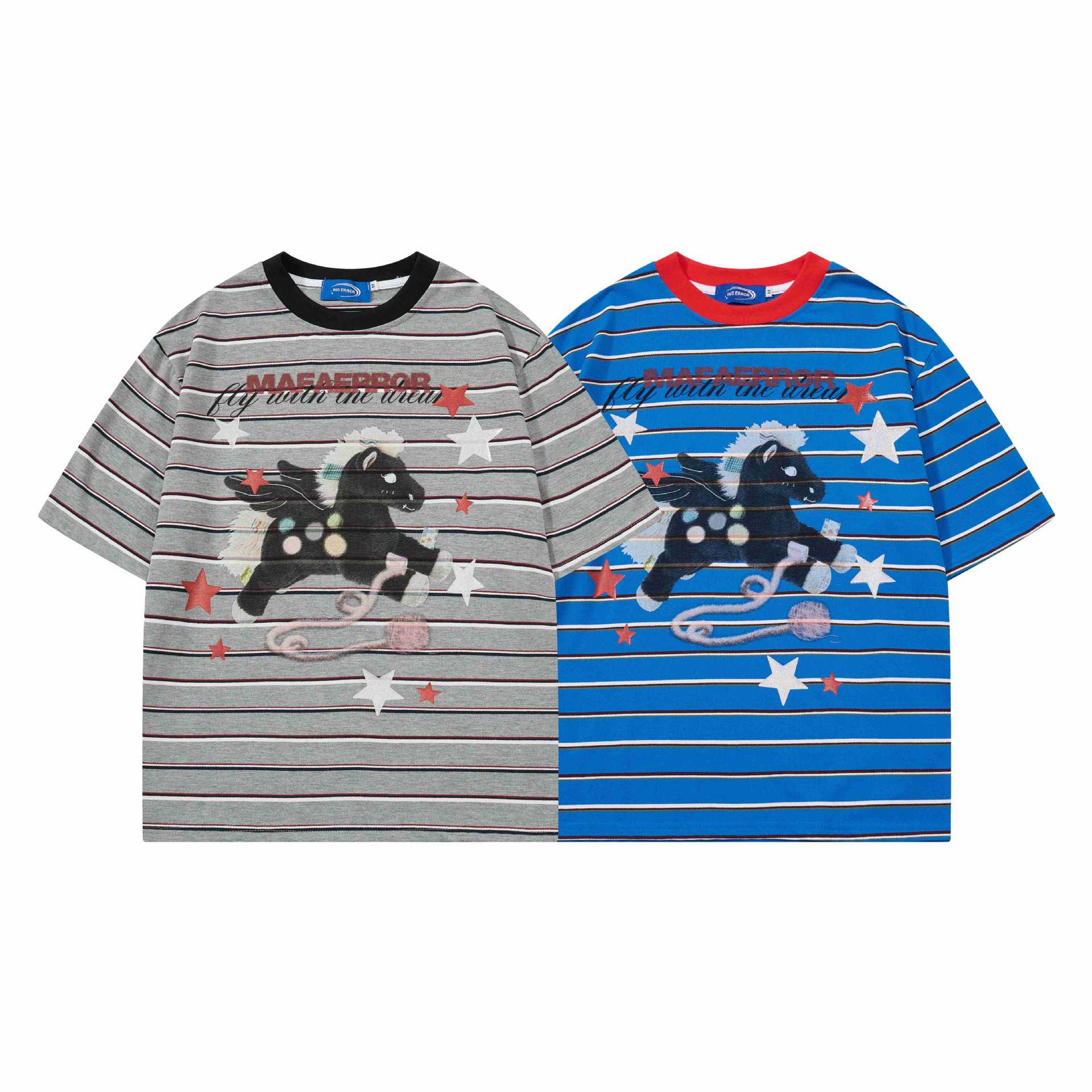 Camiseta de manga corta con estampado de pony de dibujos animados — imagen 6