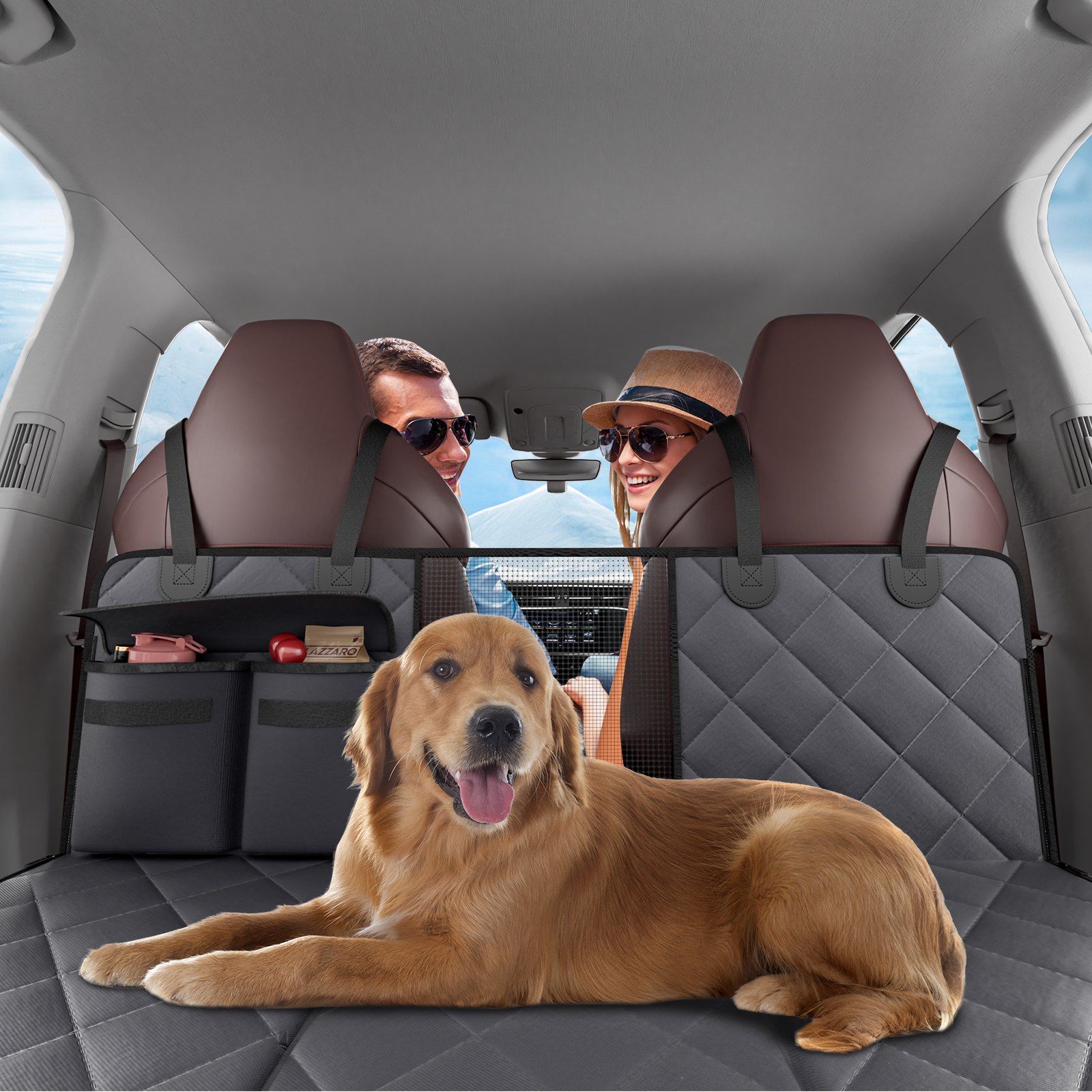 VEVOR 54 X 24 In Dog Car Seat Cover For Back Seat Waterproof 600D For Cars — imagen 4