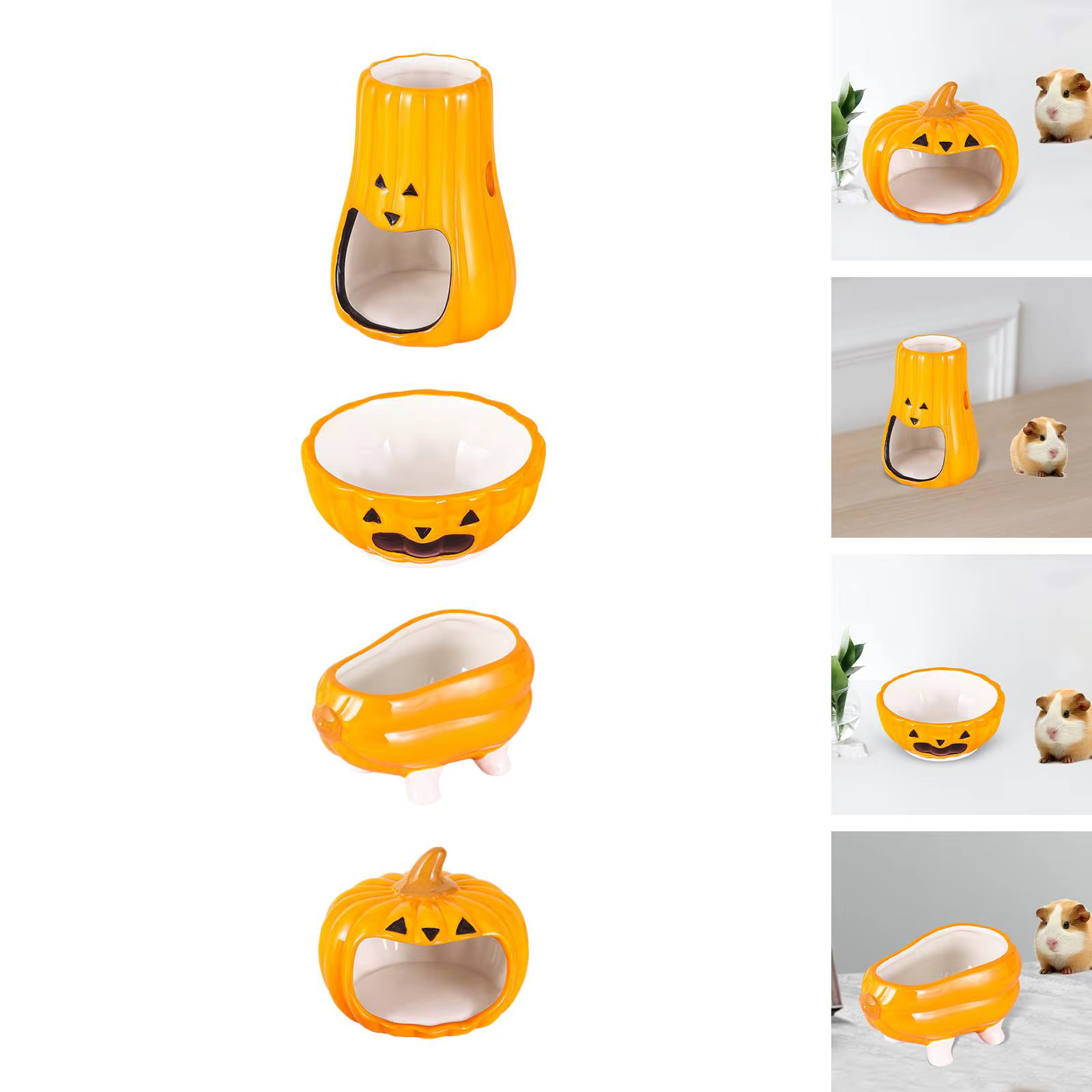 Ceramic Gerbil Chinchilla Rat Accessories Cute Landscaping Habitats Decor for Dwarf Hamster Gerbils Small Animals Rats Mouse — image 2