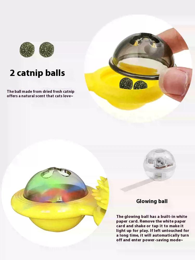 Juguetes de Entretenimiento para Gatos Interactivos con Lámpara LED, Suporte de Pegamento y Hierba de Gato - Conjunto de Ejercicio y Diversión para Casas — imagen 13