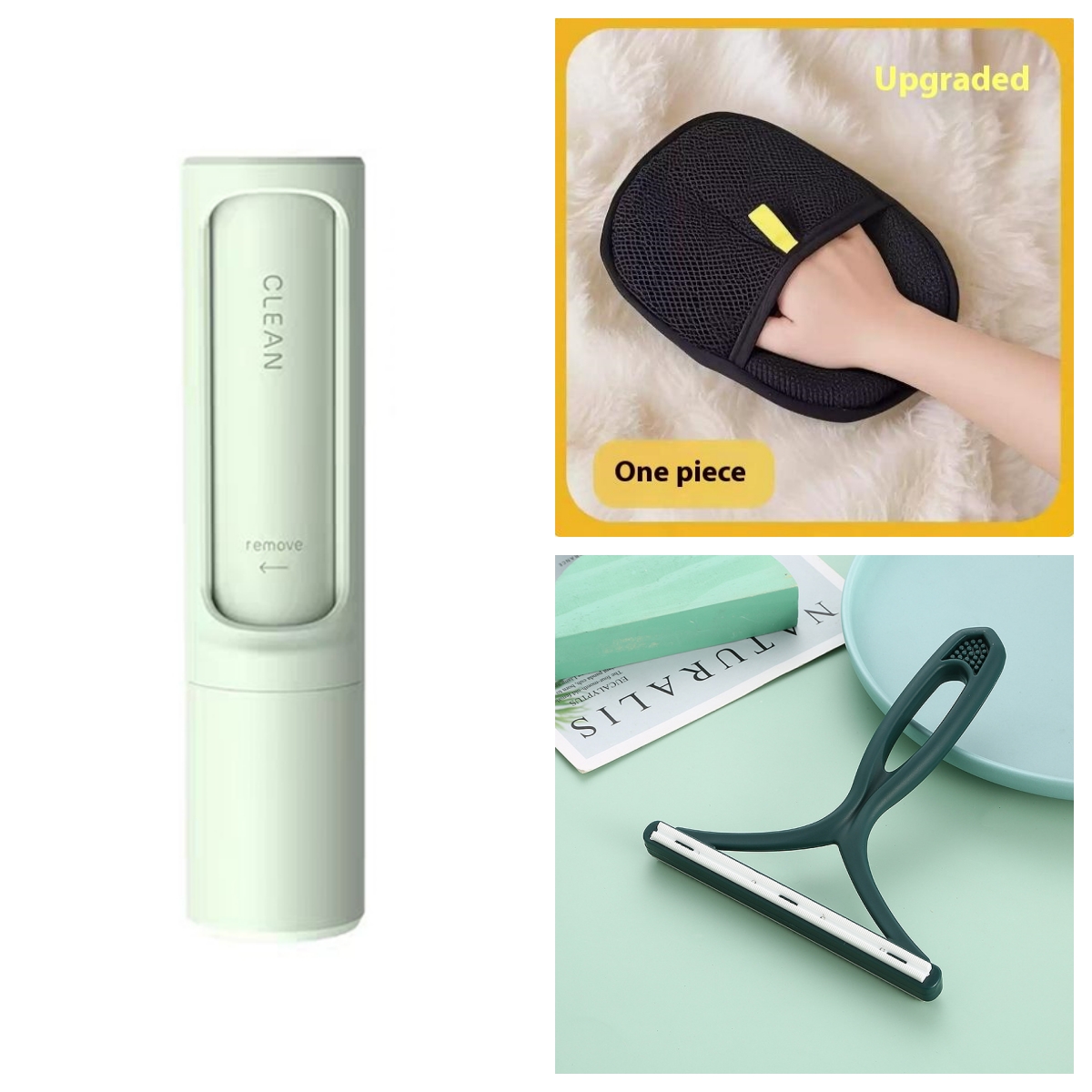 2-1 Reusable Pet Hair Remover Brush Lint Roller Portable Effective Self Cleaning Tool for Cat Dog Fur Hair Dust Removal Brush — image 14