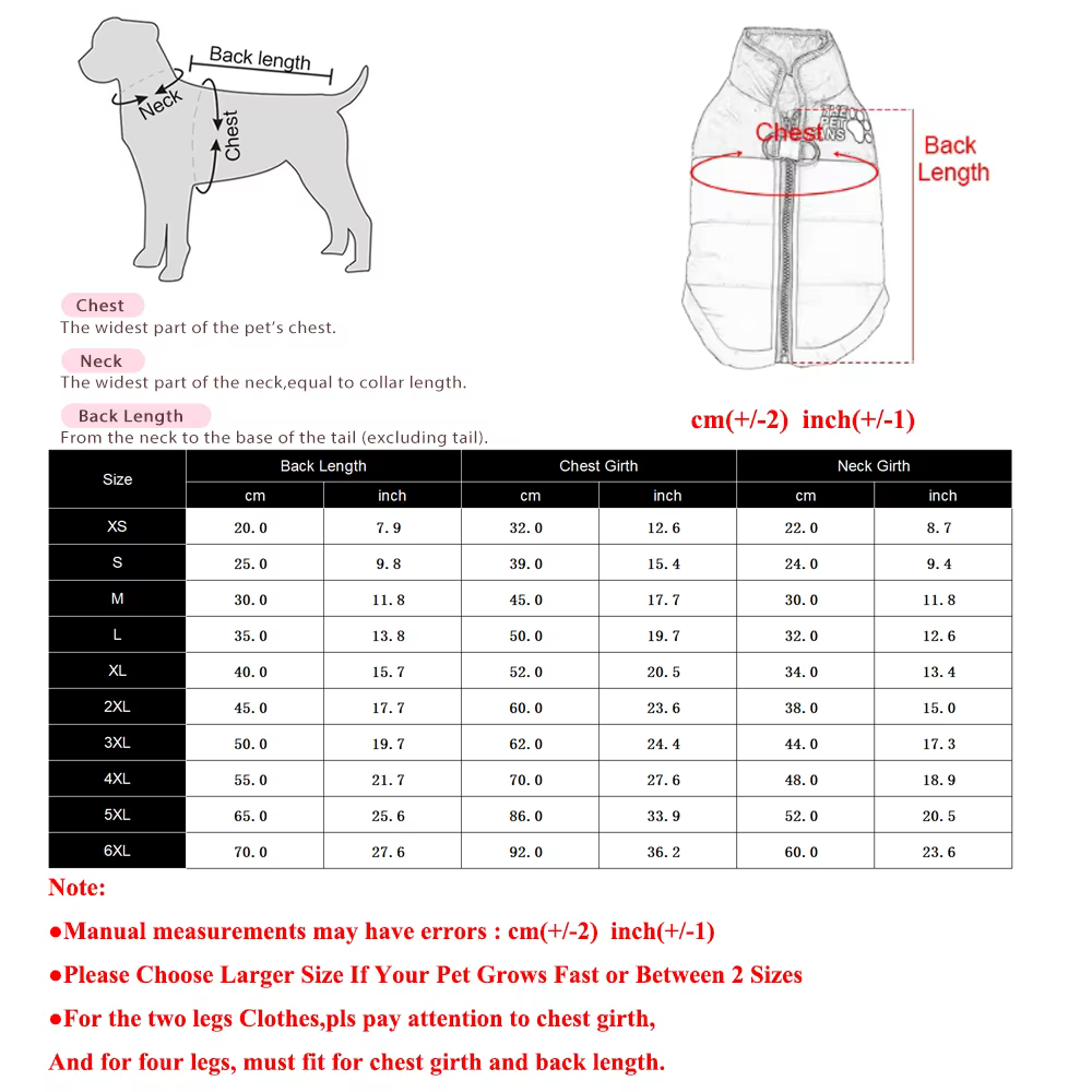 Warm Winter Pet Clothes Windproof Dog Jacket Coat For Small Big Dogs Labrador Costume French Bulldog Golden Retriever Outfits — image 6