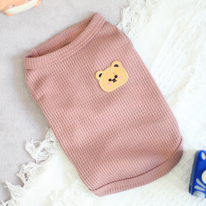 Thin Sleeveless Vest Small Dog Teddy Pomeranian Bears Pet Cat Dog Clothes — image 8