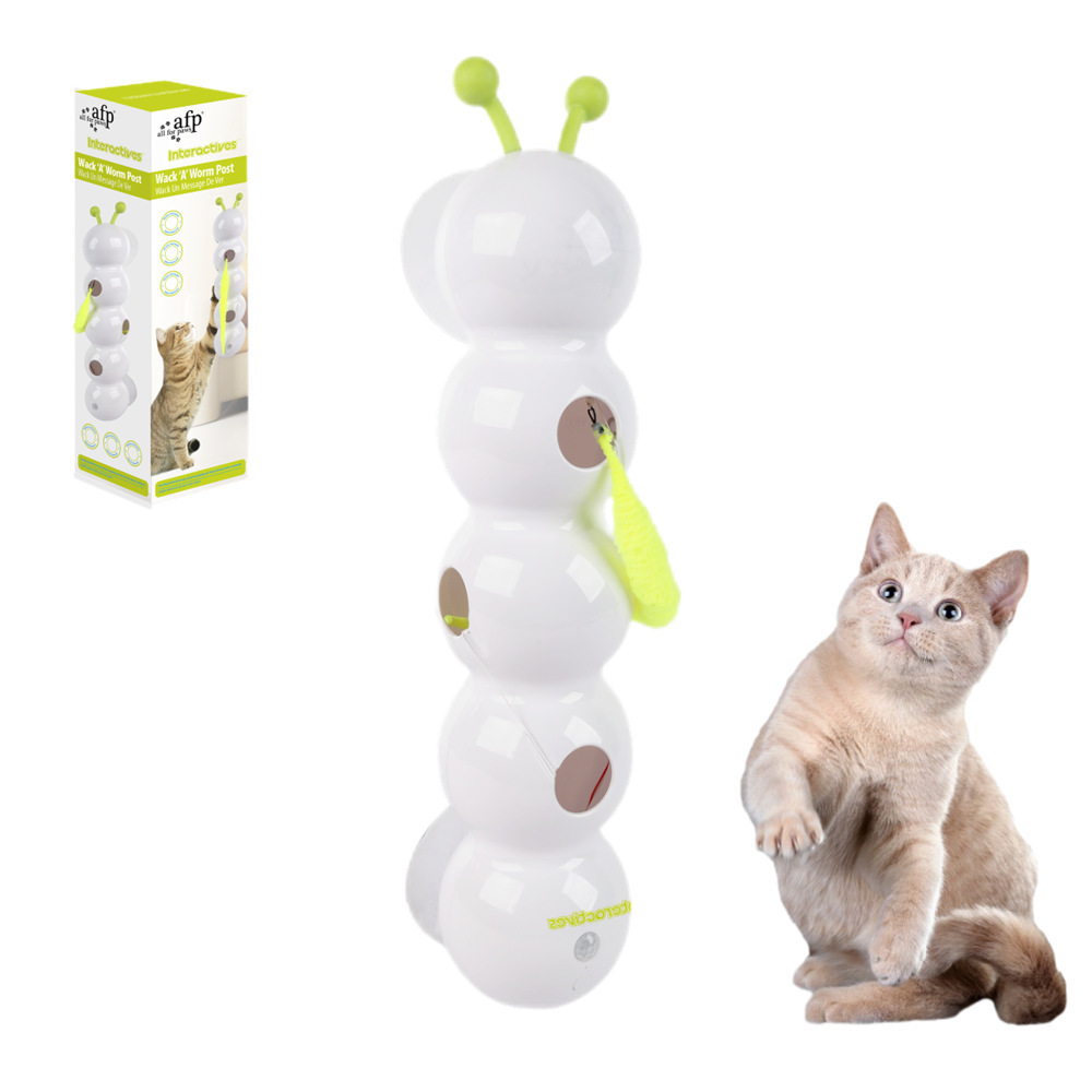 Interactive Smart Caterpillar Cat Toy with Suction Cup & Feather Tail — image 5