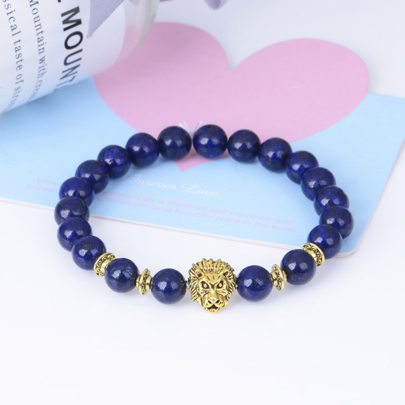 Natural Stone Owl Head Yoga Bracelet — image 20