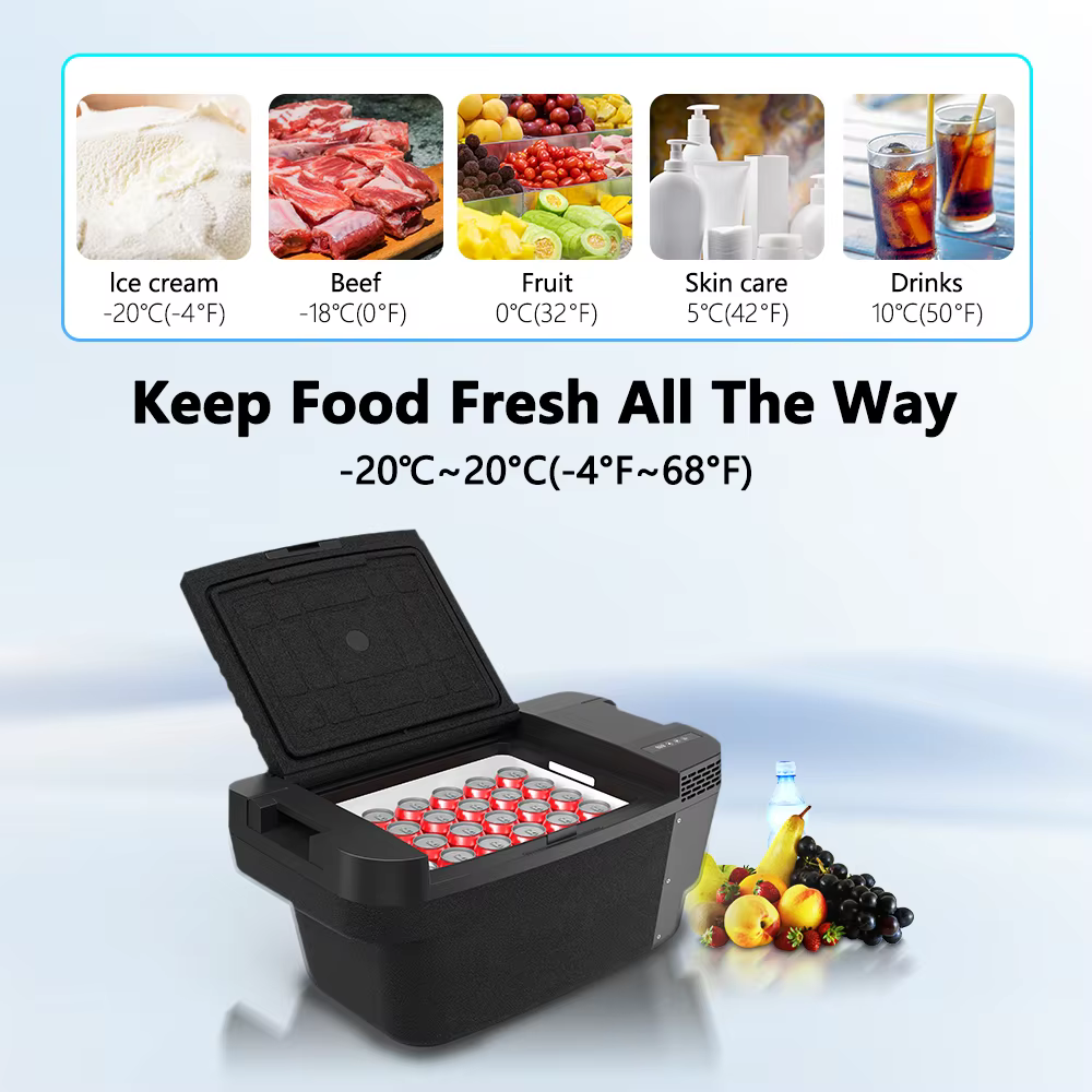 Alpicool TSL35 Portable Car Refrigerator for Tesla Model Y 2024, 37qt(35L) Car Freezer, Fast Cooling Fridge -4℉~68℉, 12/24V DC — image 5
