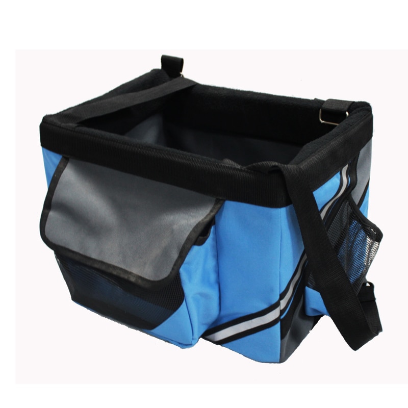 Portable Pet dog bicycle carrier bag basket Puppy Dog Cat Travel bike carrier Seat bag for small dog Products Travel Accessories — image 3