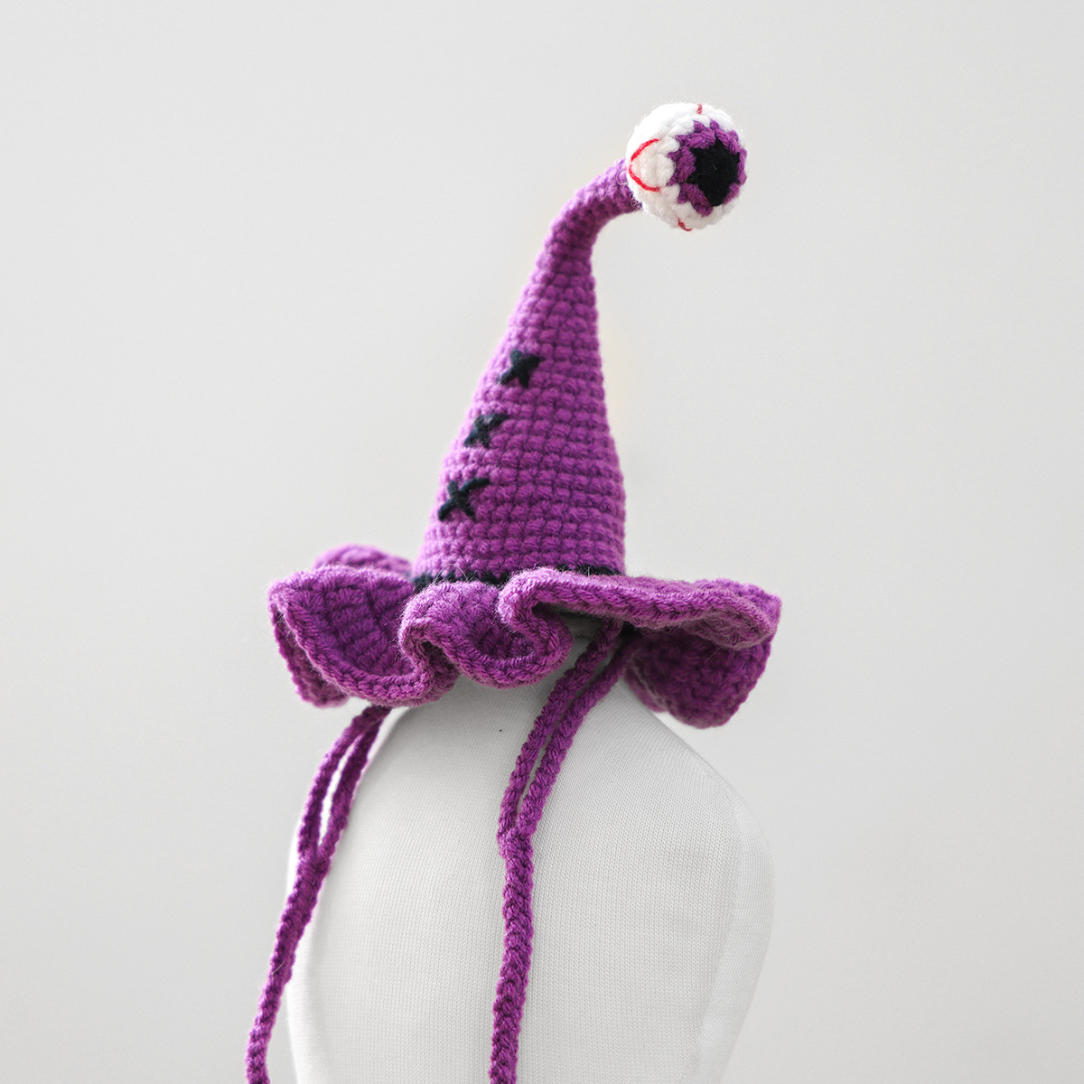 Pet Hat for Dogs and Cats, Halloween Funny Wizard Knitted Hat, Cute Festival Costume Accessory — image 4