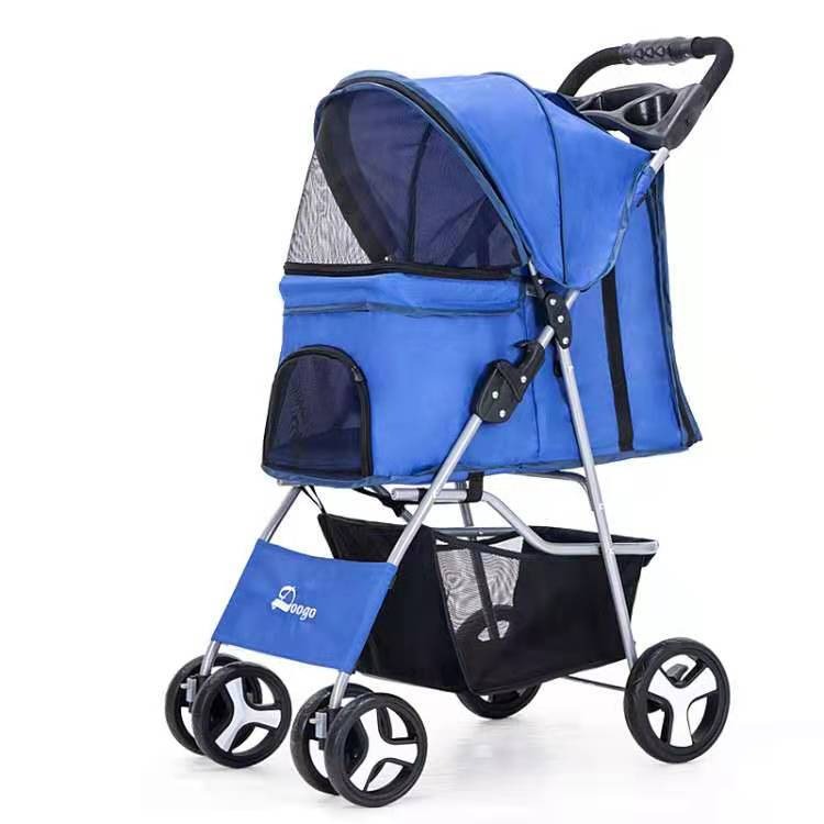Portable Folding Pet Cart, Cat, Dog, Four Wheel Cart, Pet Out Cart, Teddy Cart, Cat Cart — image 13