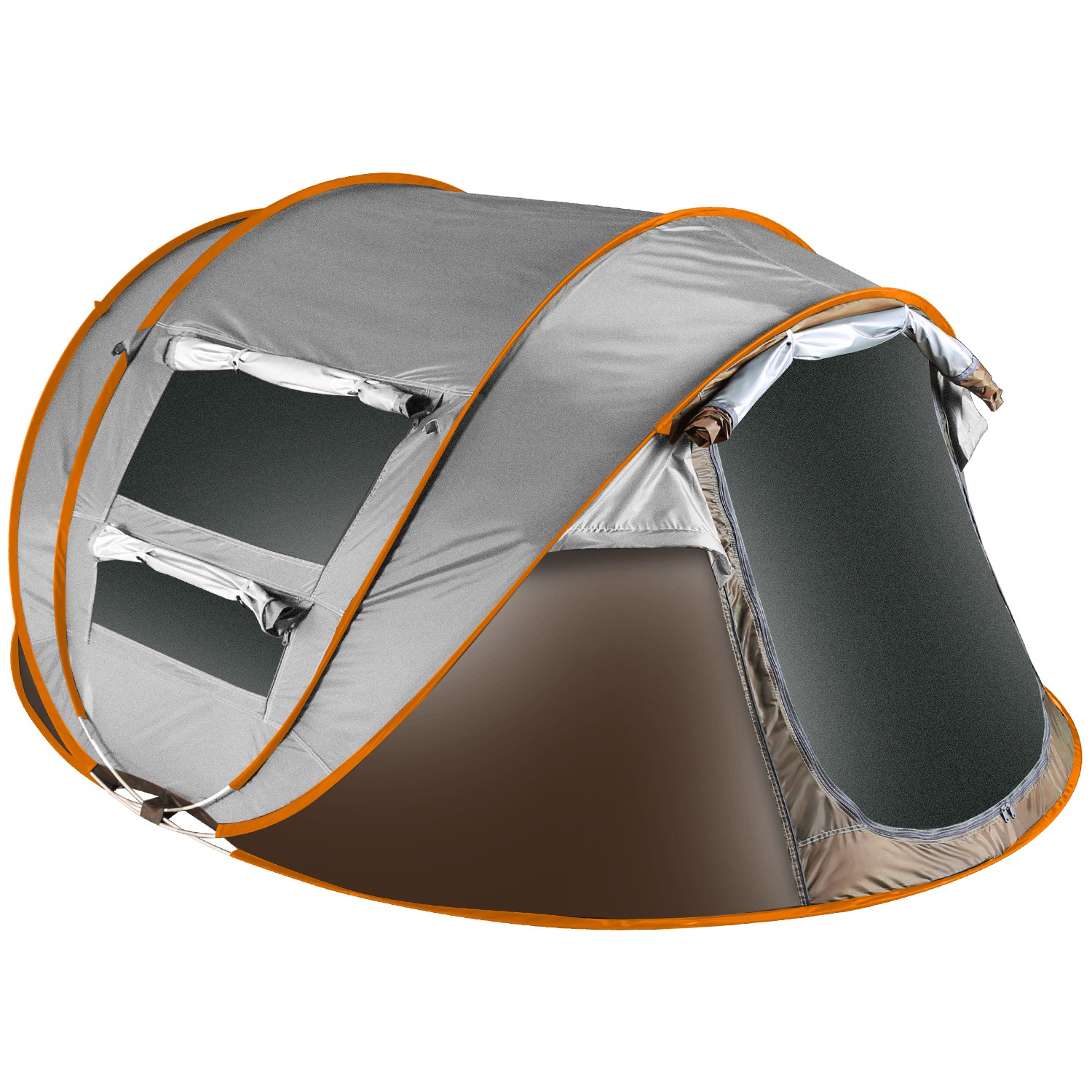 Carpa para 5-8 Personas de Armado Automático, Carpa de Camping Impermeable de Instalación Instantánea con 4 Ventanas con Mosquitero, Bolsa de Transporte, Ideal para Senderismo, Escalada, Aventura y Pesca — imagen 6