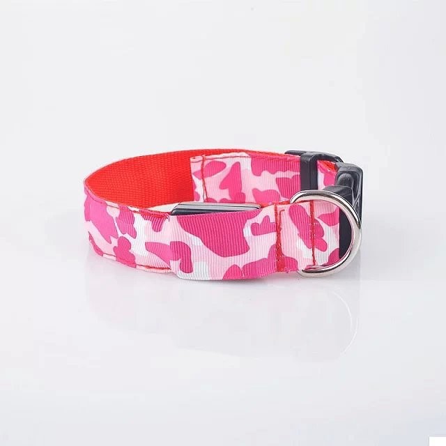 New Pet Led Cat Collar Waterproof Usb Rechargeable Nylon Flashing Light Up Led Dog Collar — image 10