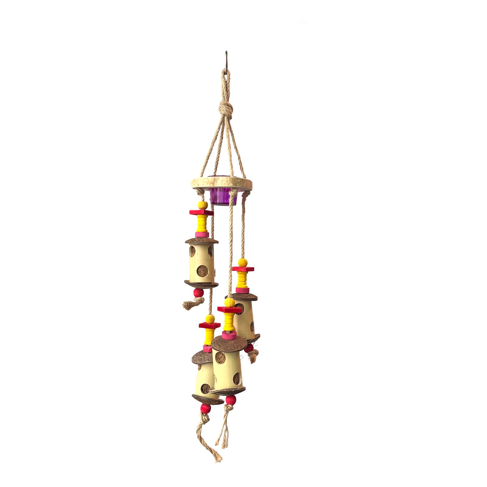 Parakeet Toys, Paradise Island Beehive Adventure Handmade Bird Toy Parrot Toy Set — image 1