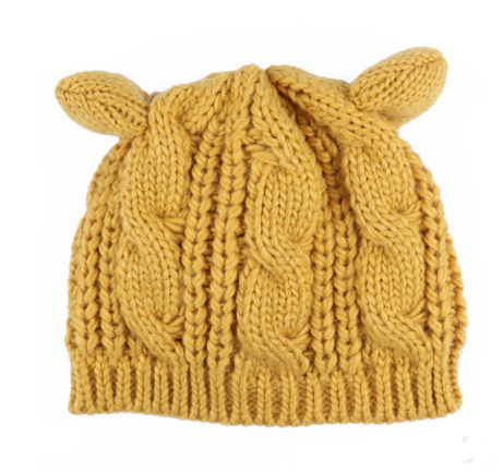 Gorro de Punto con Orejas de Gato, Otoño e Invierno — imagen 10