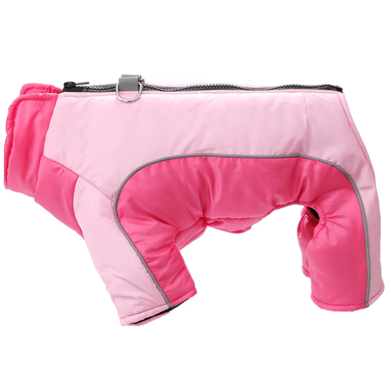 Chaquetón de invierno para perros y gatos, impermeable y reflejante con D-ringen para pequeños y medianos canes, bulldog y pug — imagen 4