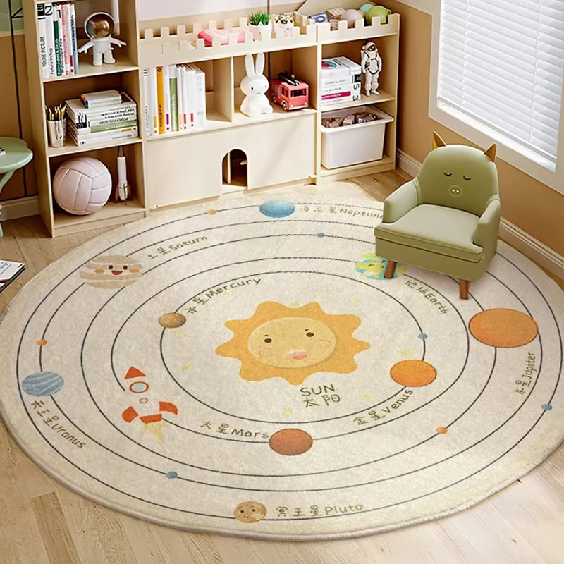 Rugas de Estilo Infantil para Habitación - Alfombra con Padrón de León, Suave y Plush para Sótano o Sala — imagen 2