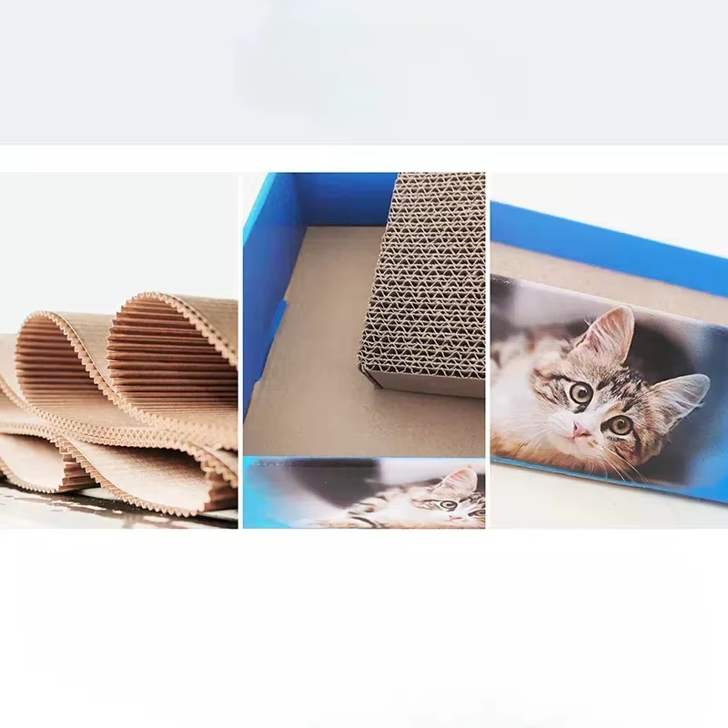 Cat Scratcher Cats Lounge Scratchers Durable Scratch Toys Corrugated Cardboard Scratching Mat Paper Boards — image 4
