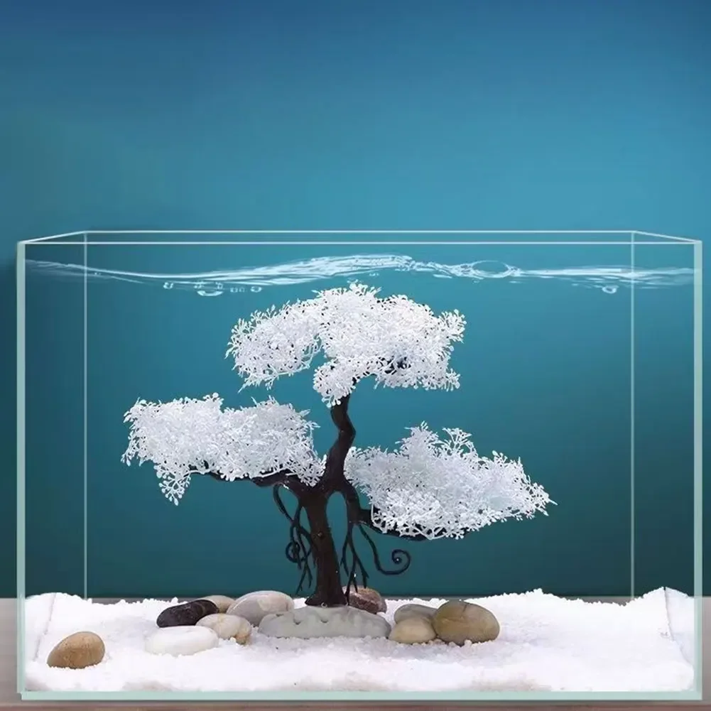Decoración de Acuario Realista Sakura - Adorno Creativo para Tanques de Peces — imagen 3