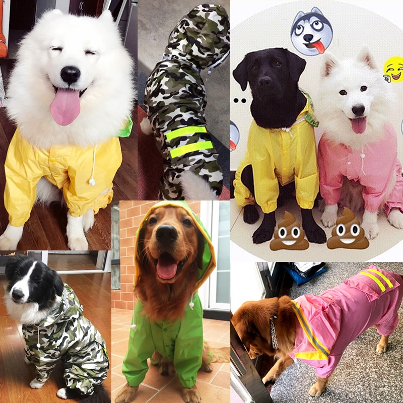 Chaquetón de Agua para Perros Jumpsuit Impermeable para Canes Labrador y Golden Retriever — imagen 6