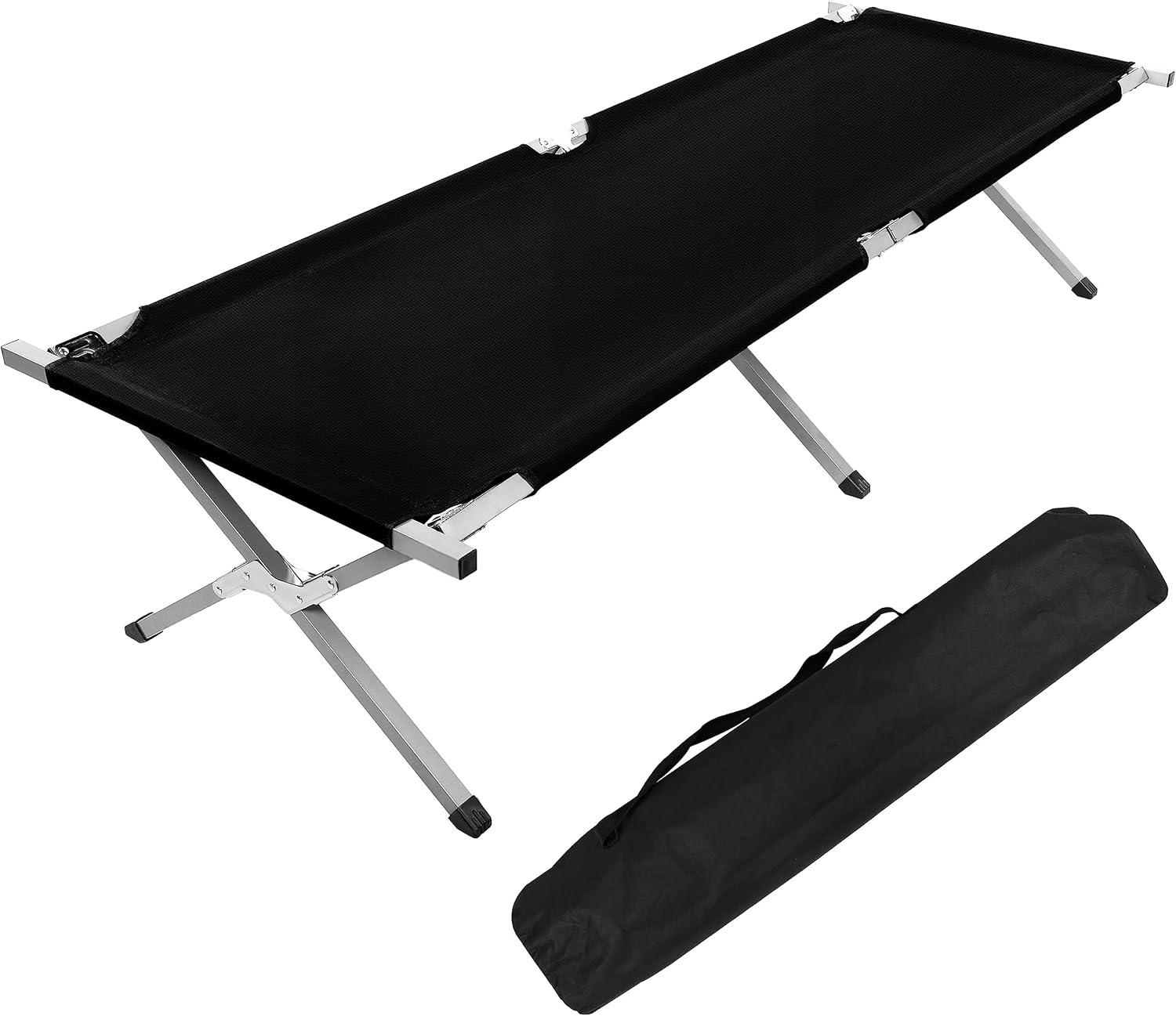 Marching Bed Outdoor Camping Bed, Foldable Lightweight Bed, Portable Camping Bed With Portable Bag, Suitable For Adult Hiking And Hunting Trips Black — image 1