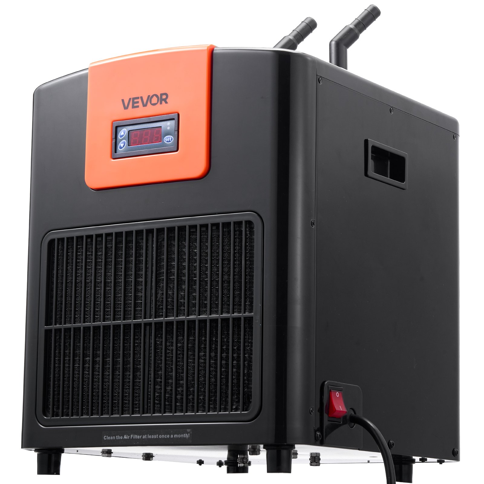 Aquarium Chiller 110 Gallon, 1/3 HP Water Chiller For Hydroponics, Fast Cooling For Fish Tank, Axolotl, Coral Reef, Quiet Refrigeration Compressor, Titanium Evaporator, Complete Fittings — imagen 1