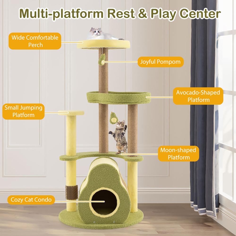 Torre de Gato Multinivel con Condominio Privado en forma de Aguacate — imagen 6