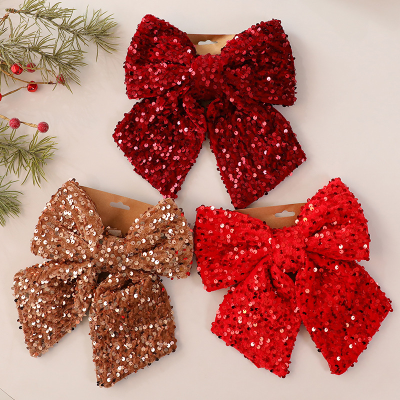 Decoración de Mariposa Navideña con Glitter, Adorno para Ventana, Ornamento de Navidad — imagen 2