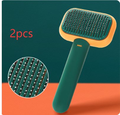 New Pet Cat Dog Hair Brush Hair Massage Comb Open-Knot Brush Grooming Cleaning Tool Stainless Steel Comb — image 3