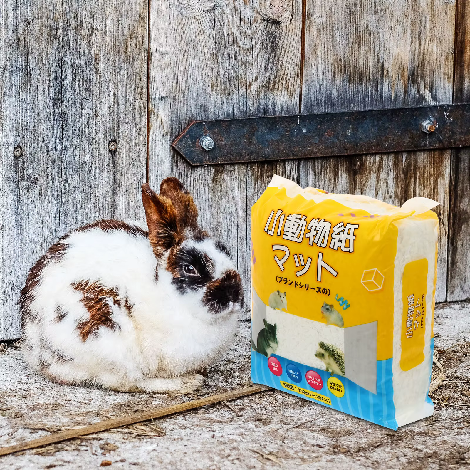 1Pack Ropa de cama de papel con bajo polvo, absorbente, control de olores para conejo, hámster, cobaya y chinchilla, nido para jaula de mascotas pequeñas — imagen 1