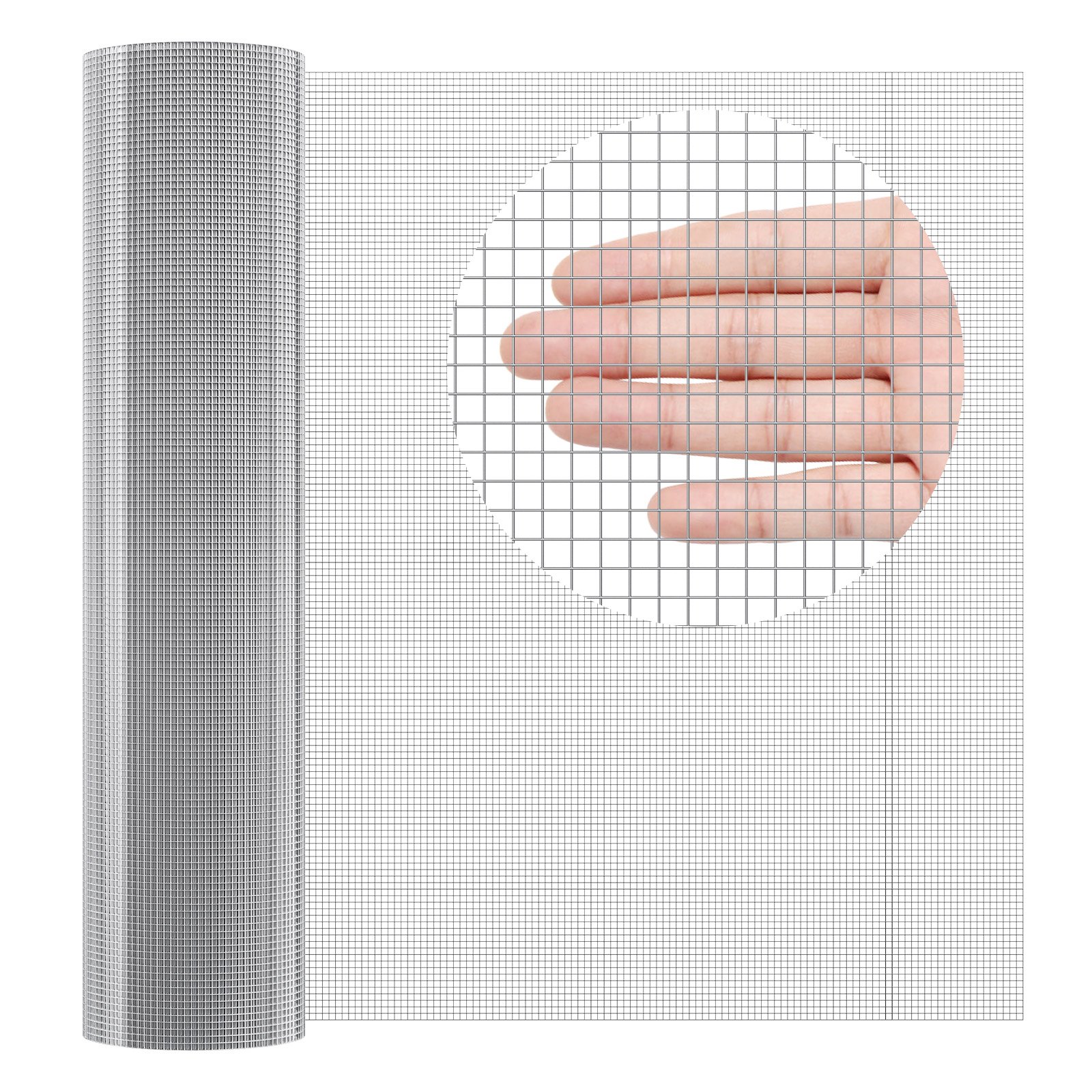 Hardware Cloth, 1'4 Inch 36in X 100 Ft 23 Gauge, Hot Dipped Galvanized Wire Mesh Roll, Chicken Wire Fencing, Wire Mesh For Rabbit Cages, Garden, Small Rodents — imagen 1